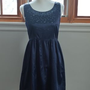navy skater dress